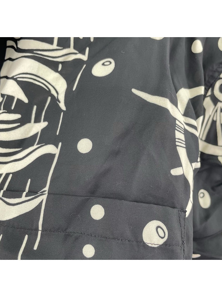 SUN SURF 半袖シャツ レーヨン アロハシャツ 黒 XL