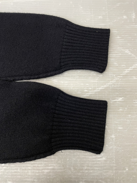 AMI paris Ami De Coeur メリノウールフェルトカーディガン M ブラック