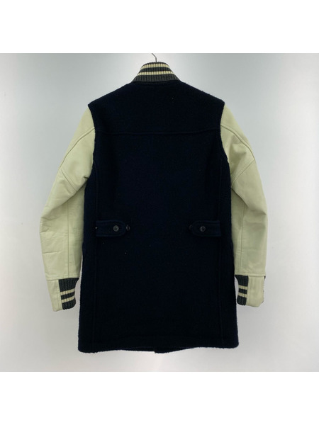 COMME des GARCONS ジャケット レザー切替スタジャンコート