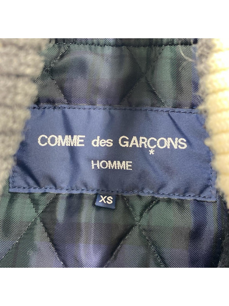 COMME des GARCONS ジャケット レザー切替スタジャンコート