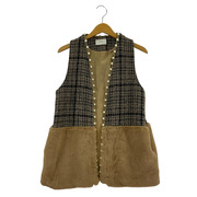 ジレ・ベスト ROSIEE ファードッキングツイードジレ