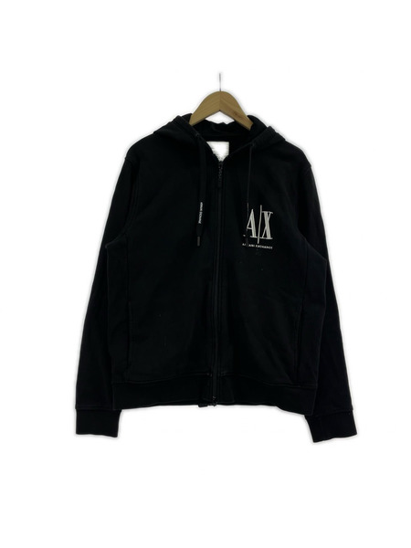 ARMANI EXCHANGE パーカー(ジップアップ) ICON sizeM ブラック[値下]