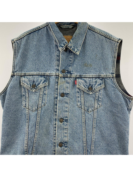 Levi's デニムジャケット 80s 裏ブランケット デニムベスト 70402