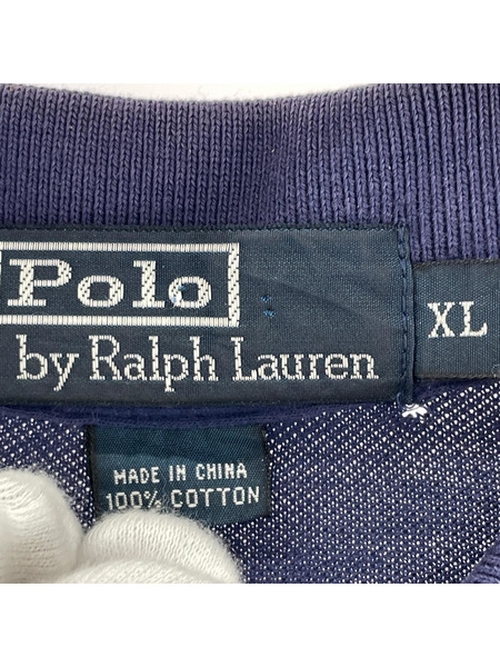 POLO RALPH LAUREN 襟刺繍 長袖ポロシャツ XL