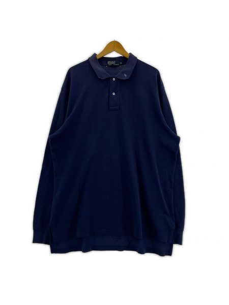 POLO RALPH LAUREN 襟刺繍 長袖ポロシャツ XL