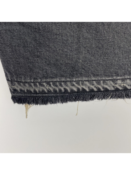 KAPITAL 25SS 14oz Denim 5P Shorts ボーン刺繍ブラックデニムショーツ 38 EK-1449SPA[値下]
