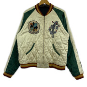 東洋エンタープライズ ジャケット スカジャン 髑髏×U.S.NAVY L