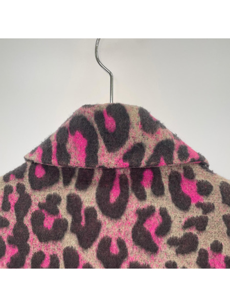 STELLA McCARTNEY レオパード柄チェスターコート 38 ピンク