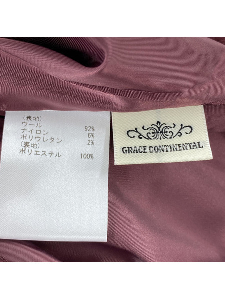 GRACE CONTINENTAL ドッキング/ウールスカート ボルドー 38