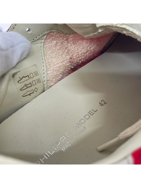 PHILIPPE MODEL スニーカー ANTIBES LOW RED (42)