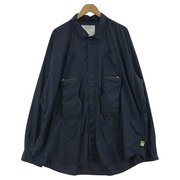 SSZ 24SS WALLET SHIRT ウォレットシャツ L ネイビ-
