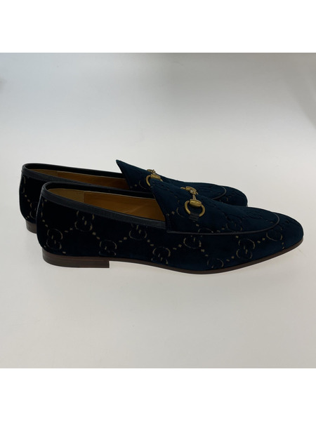 靴 GUCCI ベロアホースビットローファー[値下]