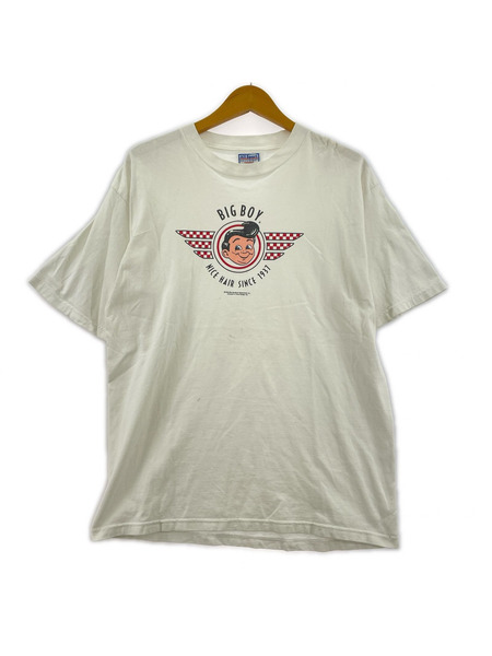 OLD・VINTAGE All Sportタグ BIG BOY 企業プリントS/Sカットソー 白 L