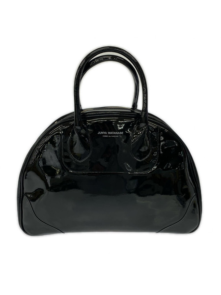 JUNYA WATANABE COMME des GARCONS ハンドバッグ パテントレザー エナメル 黒
