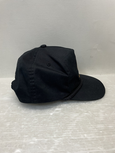 LOVE EAR ART 刺繍 スナップバックキャップ 黒