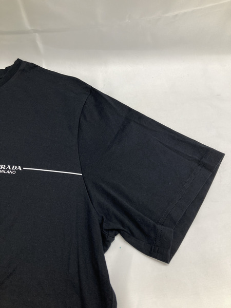 PRADA 半袖Tシャツ・カットソー ロゴ (L) 黒