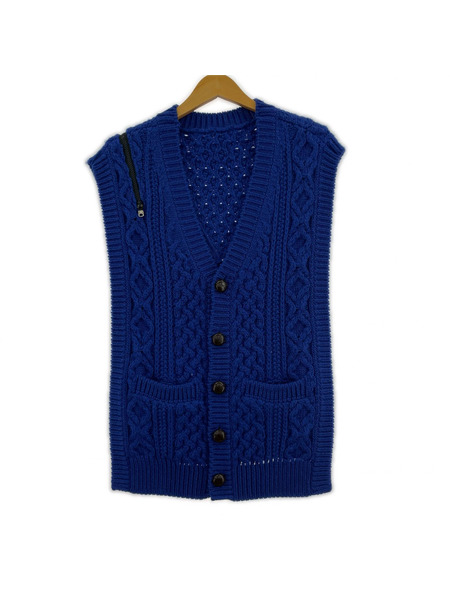 TAKAHIROMIYASHITATheSoloIst.doublezipreversearanpatternvest