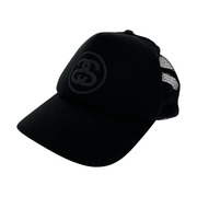 STUSSY キャップ SSリンク シャネルロゴ メッシュキャップ