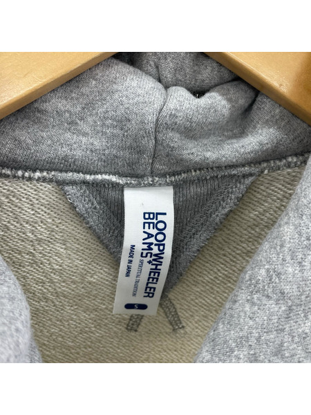 LOOPWHEELER パーカー BEAMS プルオーバーパーカー グレー(S)[値下]