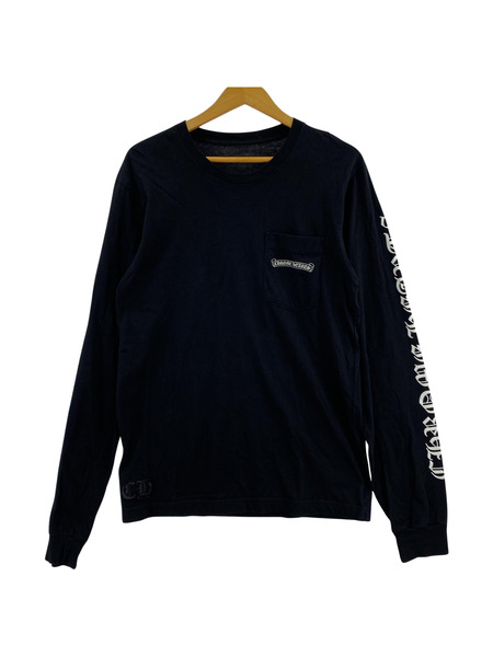 CHROME HEARTS 長袖Tシャツ・カットソー アームロゴL/Sカットソー 黒 M