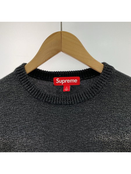 Supreme ニット・セーター Reflective Sweater BLK (S)[値下]