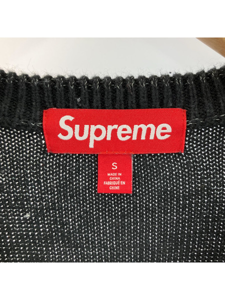 Supreme ニット・セーター Reflective Sweater BLK (S)[値下]