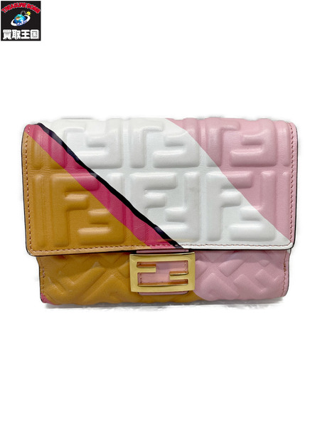 FENDI バゲット FFエンボス ミディアムウォレット マルチ