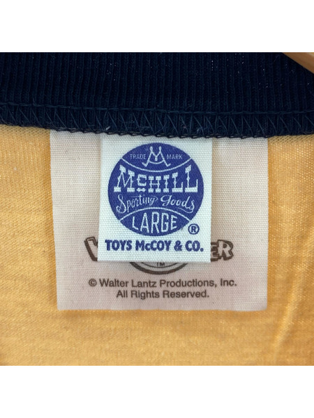 TOYS McCOY 半袖Tシャツ・カットソー McHILL リンガーTEE SIZE:L