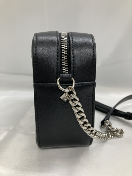 JIMMY CHOO ショルダーバッグ スタッズ カメラバッグ 黒