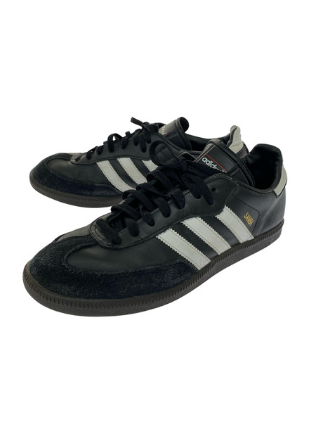 adidas スニーカー SAMBA LEATHER 黒 27.0cm[値下]