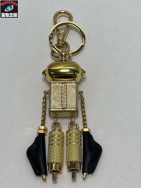 PRADA サフィアーノレザー キーチェーン チャーム プラダ キーホルダー