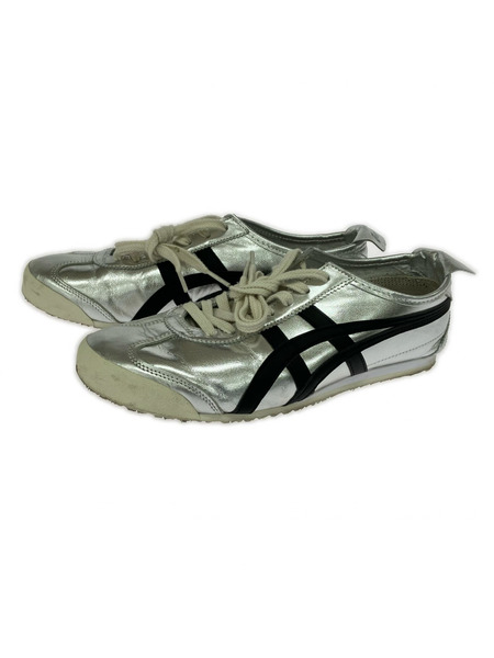 ASICS スニーカー MEXICO 66 シルバー 25.5cm