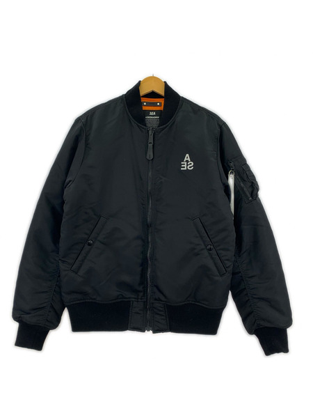 WIND AND SEA ×MINEDENIM 21AW MA-1 ボンバージャケット BLK