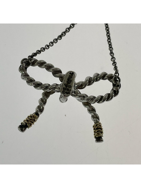 アクセサリー Tiffany&Co 925 750 ネックレス ツイストリボン