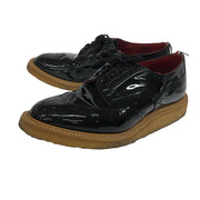 Tricker's シューズ ×SEVESKIG パテントレザー ウィングチップ 黒