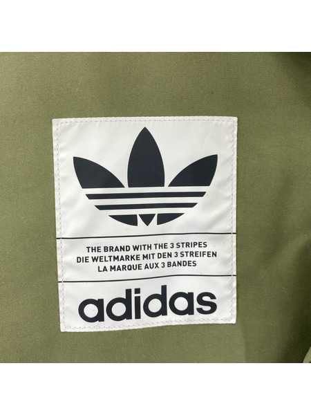 adidas ダウンジャケット レイヤードダウンジャケット カーキ XS