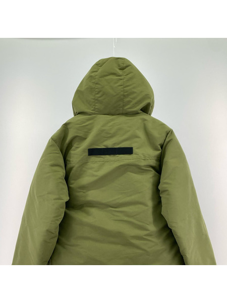 adidas ダウンジャケット レイヤードダウンジャケット カーキ XS