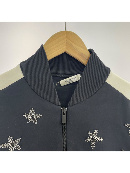 VALENTINO ジャケット スタースタッズデザイン トラックジャケット