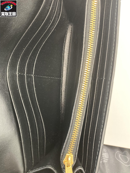 BOTTEGA VENETA ボッテガベネタ イントレチャート 折りたたみ長財布 ロングウォレット ブラック