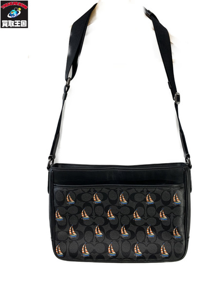 COACH ショルダーバッグ District Crossbody Bag Sailboat Print