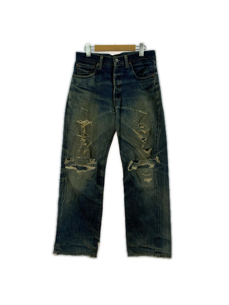 Levi's デニム・ジーンズ 90s バレンシア ダメージ加工 (W33 L36)表記