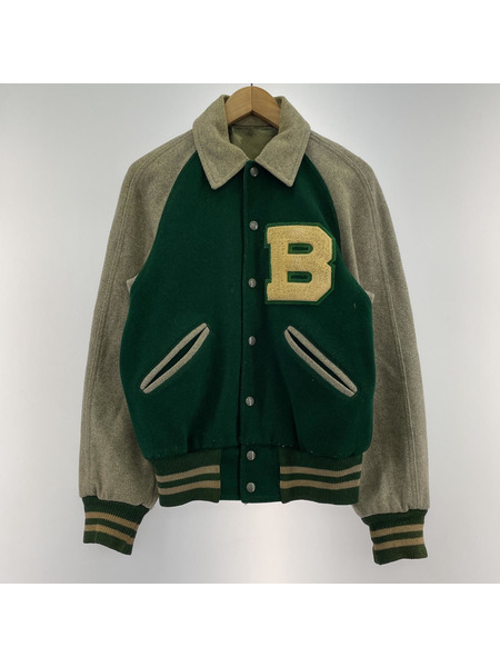 ジャケット sporting goods スタジャン グリーン 38[値下]