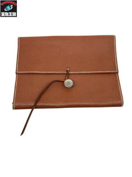 エルメス 手帳カバー/レザー/BRN