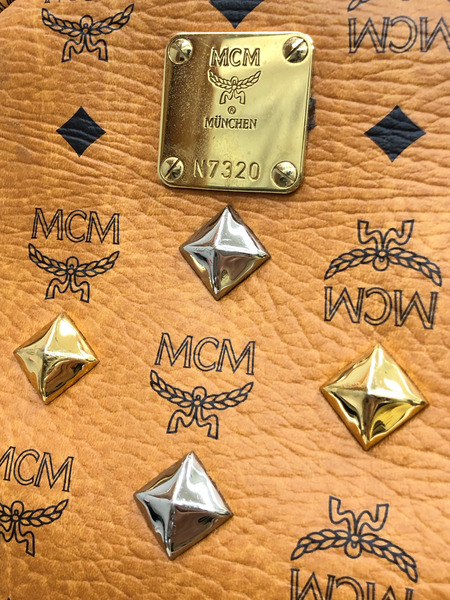 MCM リュックサック 茶 ※状態△