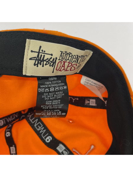 STUSSY キャップ ×NEW ERA ロゴ刺繍キャップ