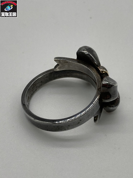 TIFFANY&Co ティファニー リボン　リング 10号 シルバー 18金