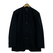 ISSEY MIYAKE 80s~ ウールギャバ マオカラージャケット L ブラック