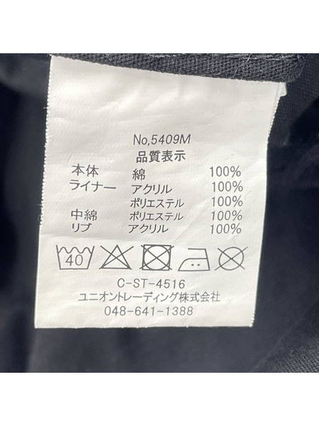 HOUSTON ジャケット モッズコート 黒（XXS)