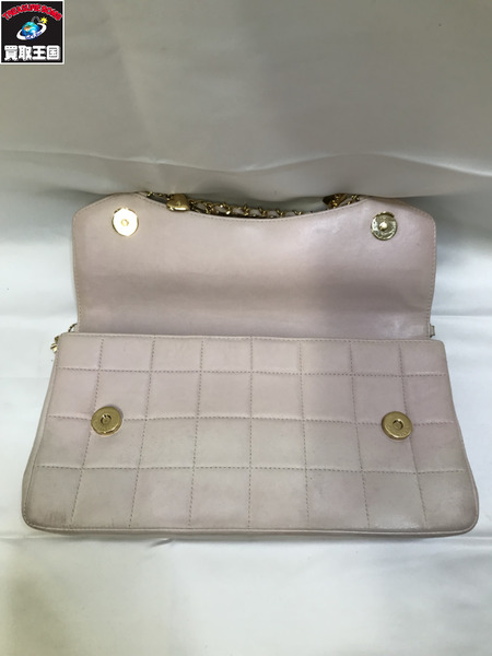 CHANEL チョコバー チェーンショルダーバック チャーム付き シャネル