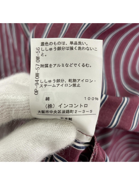 Vivienne Westwood red label 長袖シャツ ストライプ リボンシャツ
